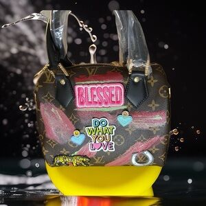 Trendy Brown and Pink Designer Shoulder Bag